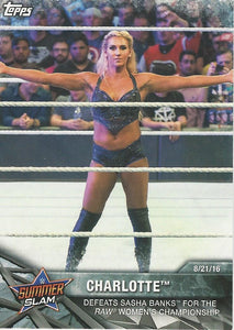 WWE Topps Women Divison 2017 Trading Card Charlotte Flair WWE-2