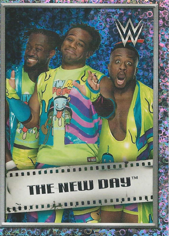 WWE Topps 2018 Stickers New Day Foil No.52