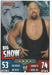 WWE Topps Slam Attax Rumble 2011 Trading Card Big Show No.52