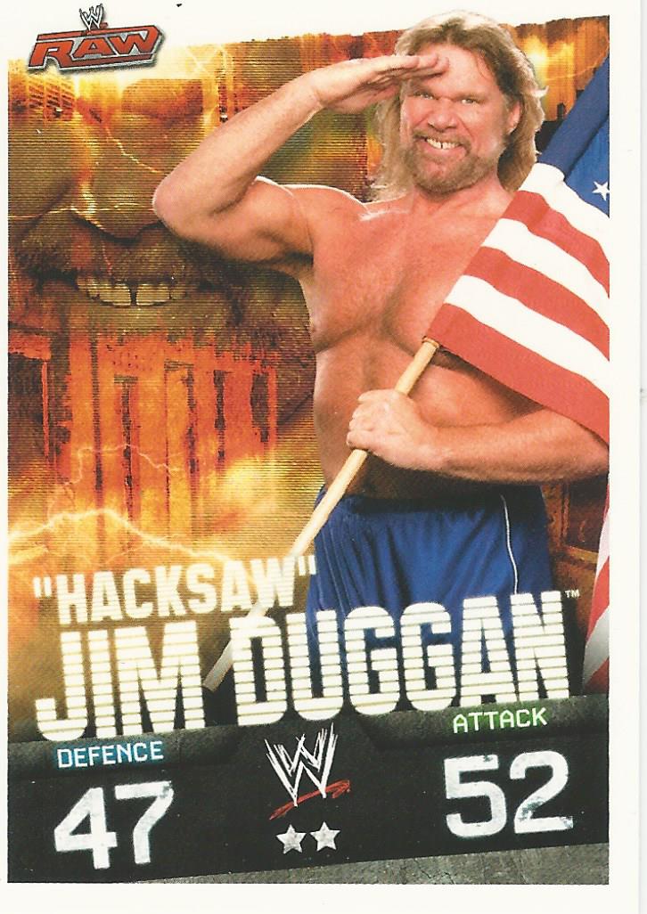 WWE Topps Slam Attax Evolution 2010 Trading Cards Hacksaw Jim Duggan No.52