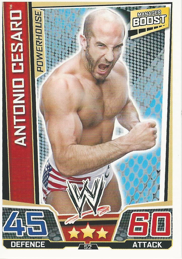 WWE Slam Attax Superstars 2013 Trading Card Cesaro No.52