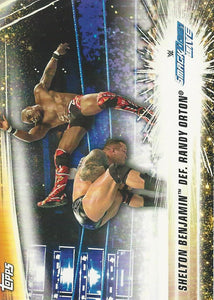 WWE Topps Summerslam 2019 Trading Card Randy Orton vs Shelton Benjamin No.52