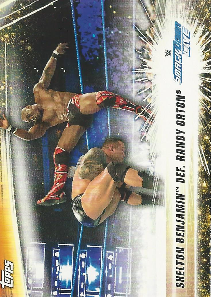 WWE Topps Summerslam 2019 Trading Card Randy Orton vs Shelton Benjamin No.52