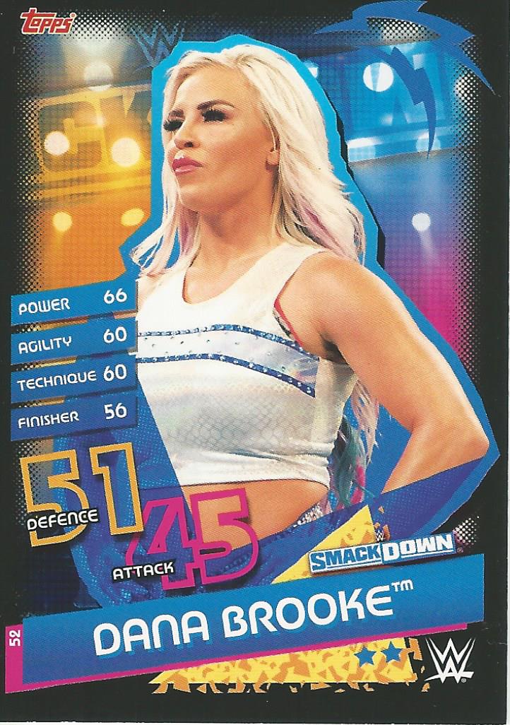 WWE Topps Slam Attax Reloaded 2020 Trading Card Dana Brooke No.52