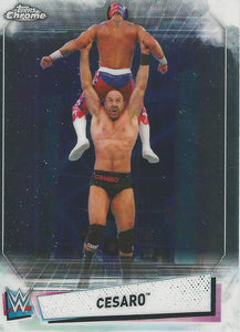 WWE Topps Chrome 2021 Trading Cards Cesaro No.53