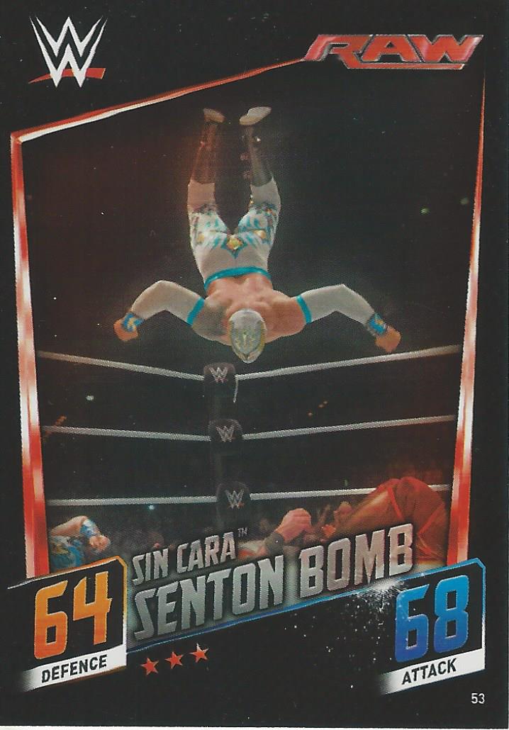 WWE Topps Slam Attax 2015 Then Now Forever Trading Card Sin Cara No.53