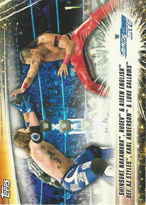 WWE Topps Summerslam 2019 Trading Card AJ Styles vs Shinsuke Nakamura No.53