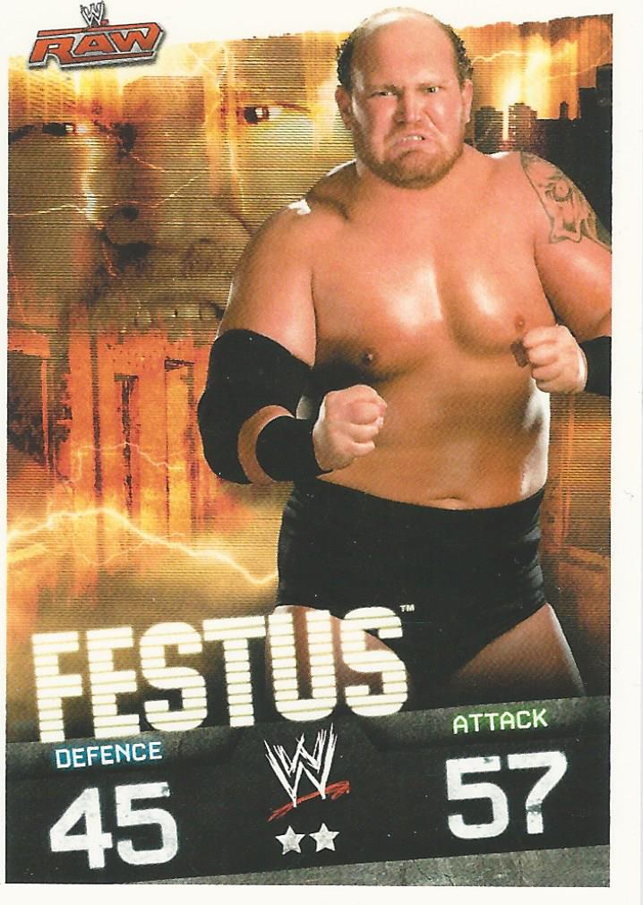 WWE Topps Slam Attax Evolution 2010 Trading Cards Festus No.53