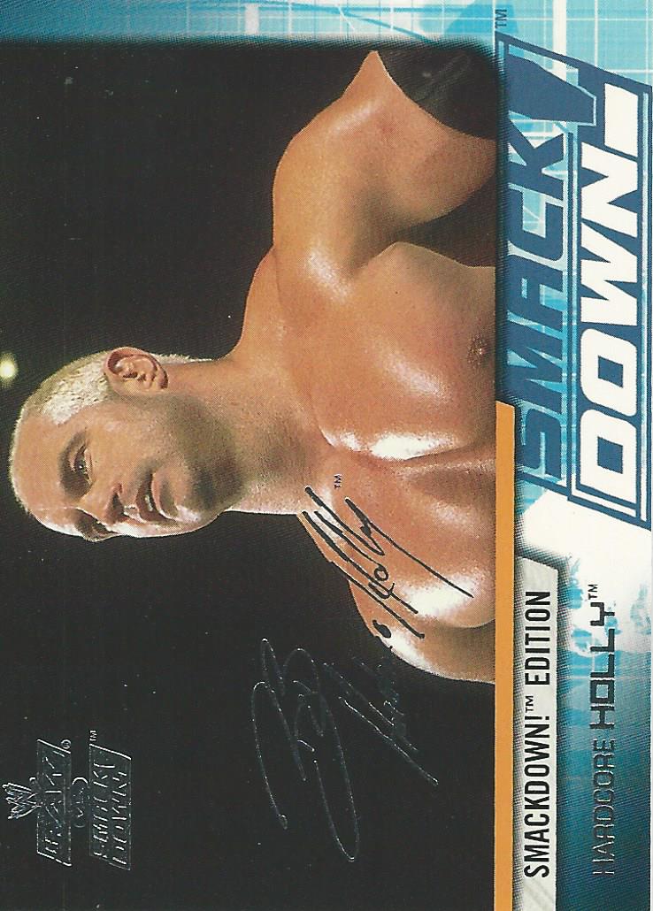 WWE Fleer Raw vs Smackdown Trading Card 2002 Hardcore Holly No.54