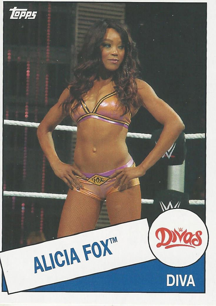 WWE Topps Heritage 2015 Trading Card Alicia Fox No.54