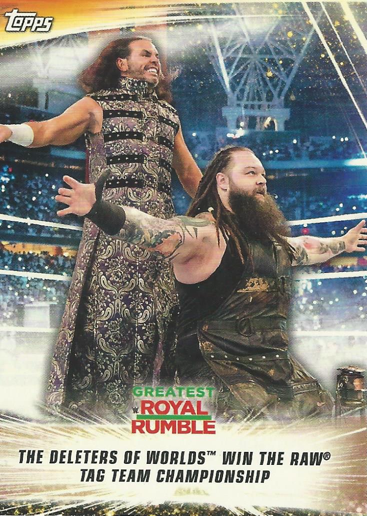 WWE Topps Summerslam 2019 Trading Card Matt Hardy and Bray Wyatt No.54