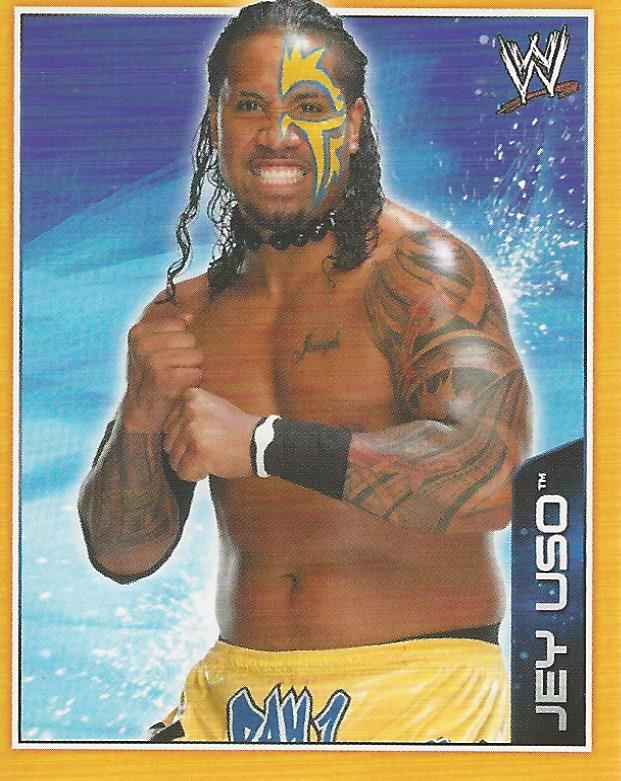 WWE Topps A-Z Sticker Collection 2014 Jey Uso No.54