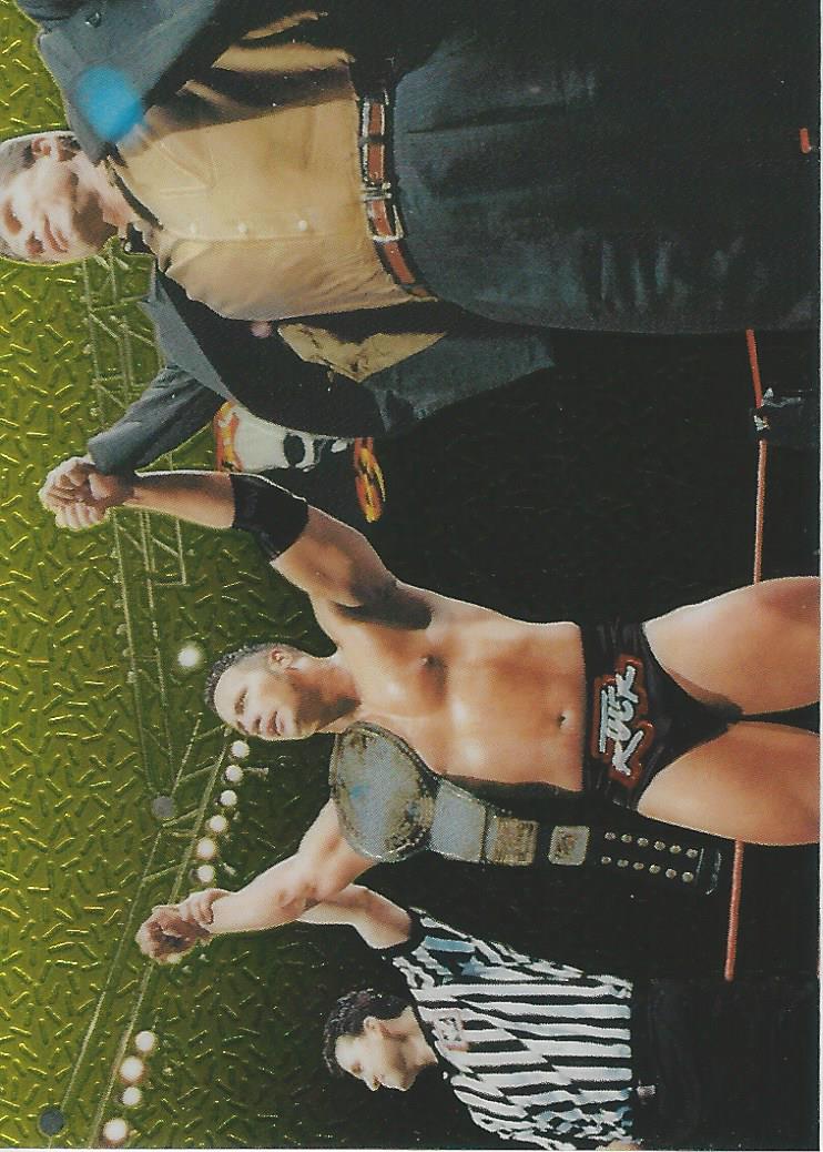 WWF Smackdown Chrome 1999 Trading Card The Rock No.55