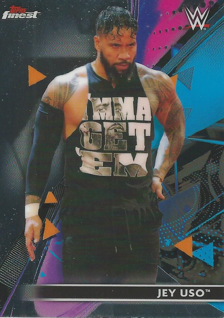 WWE Topps Finest 2021 Trading Cards Jey Uso No.55