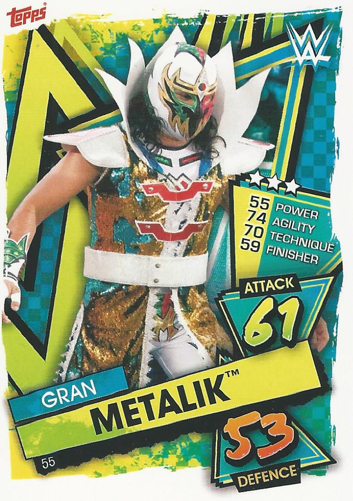 WWE Topps Slam Attax 2021 Trading Card Gran Metalik No.55