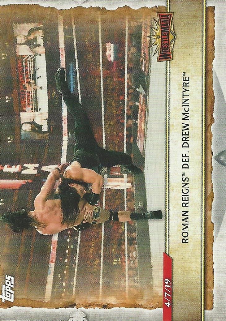 WWE Topps Road to Wrestlemania 2020 Trading Cards Roman Reigns No.55