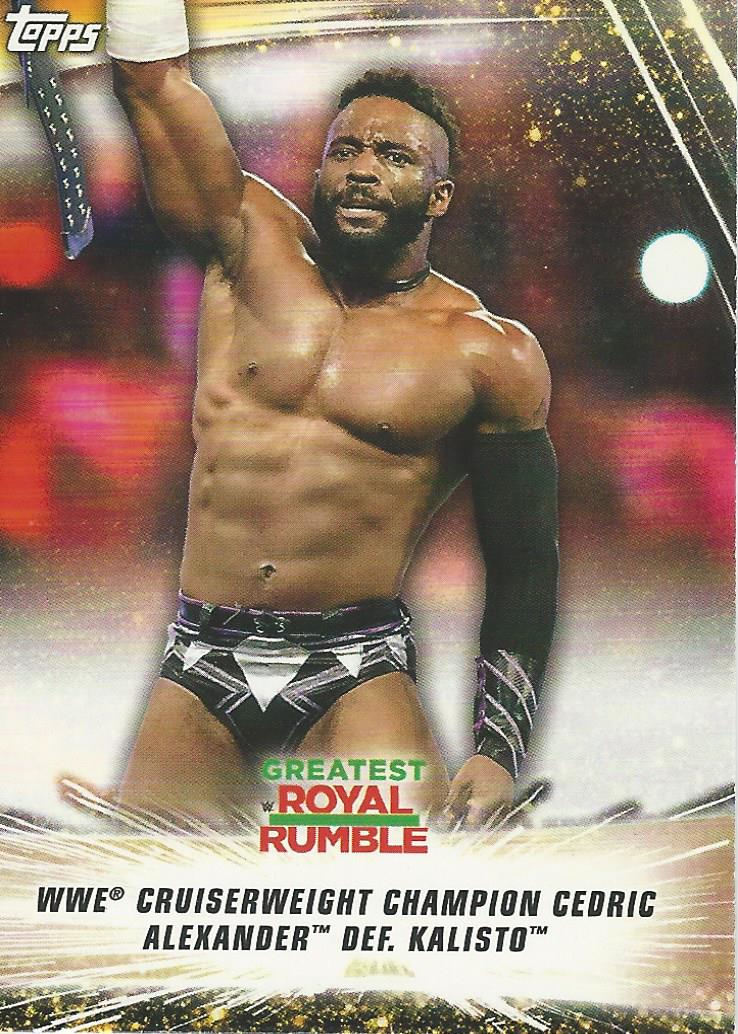 WWE Topps Summerslam 2019 Trading Card Cedric Alexander No.55