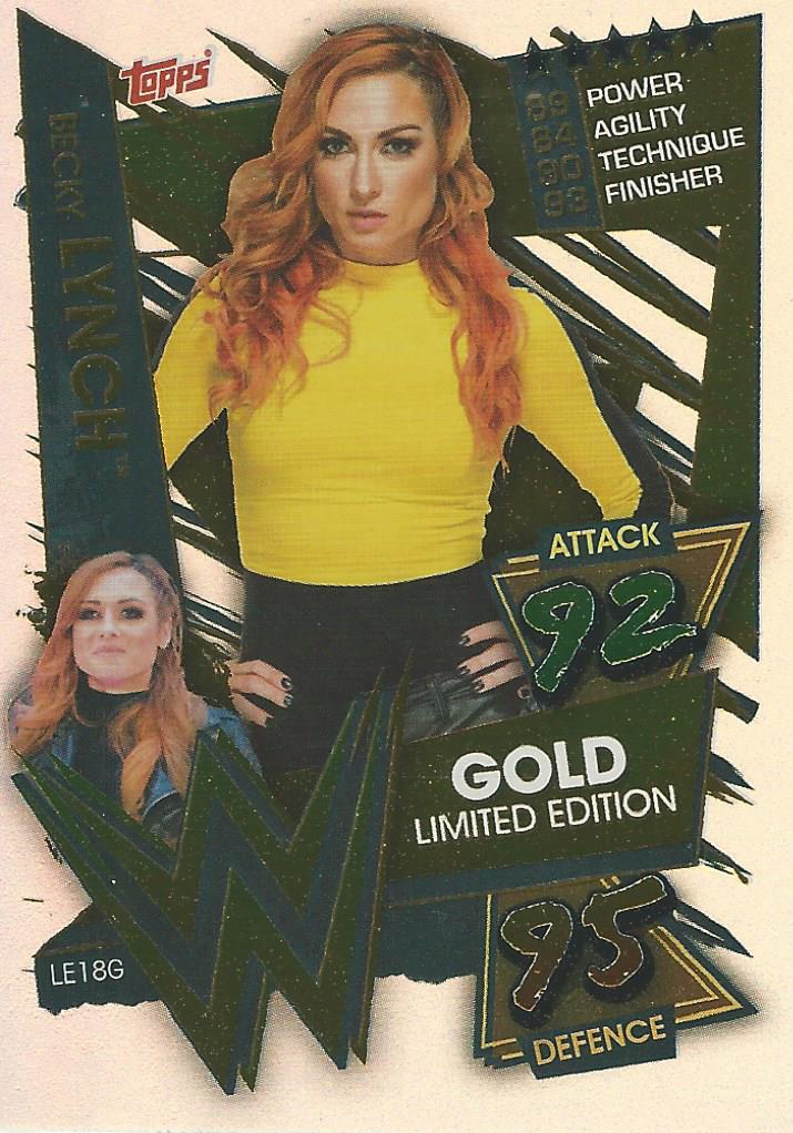 WWE Topps Slam Attax 2021 Trading Card Becky Lynch LE18G