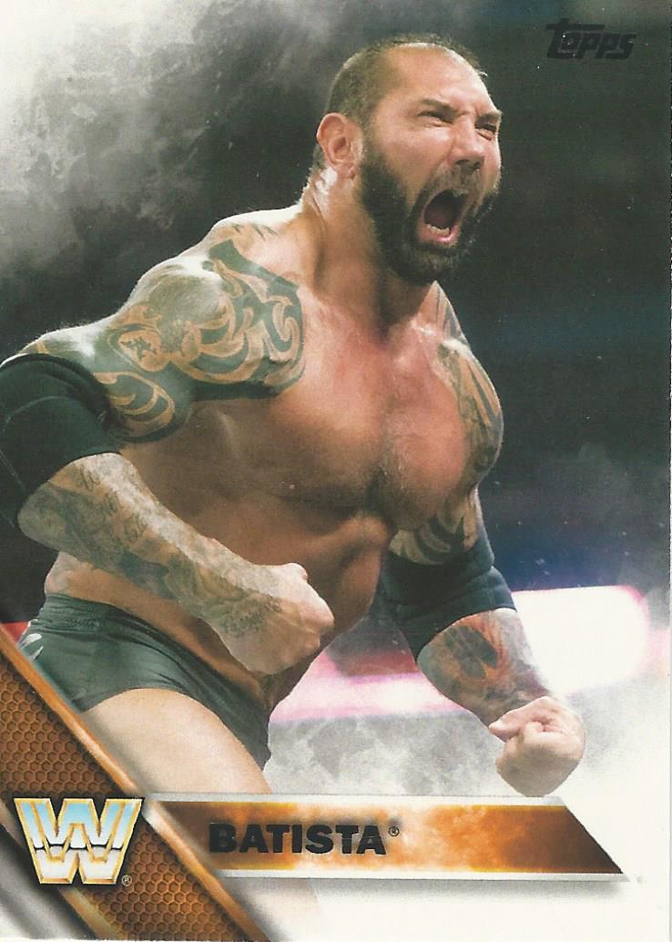 WWE Topps 2016 Trading Cards Batista No.55