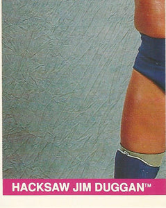 WWF Merlin Sticker Collection 1990 Hacksaw Jim Duggan No.55