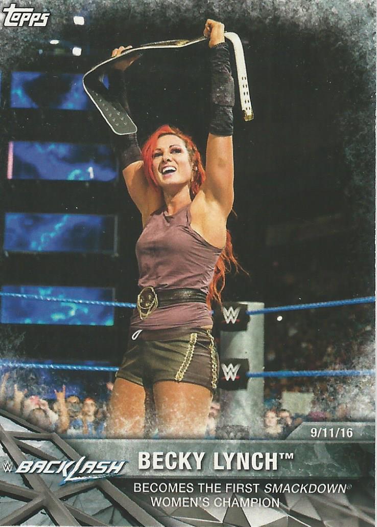 WWE Topps Women Division 2017 Trading Card Becky Lynch WWE-5