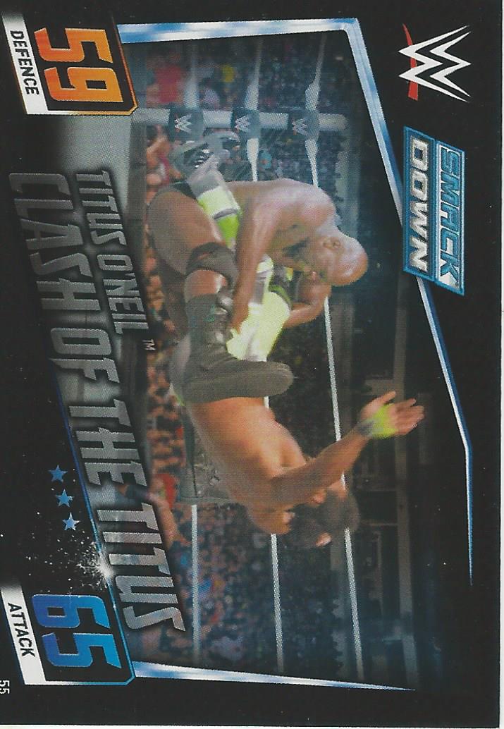 WWE Topps Slam Attax 2015 Then Now Forever Trading Card Titus O'Neil No.55