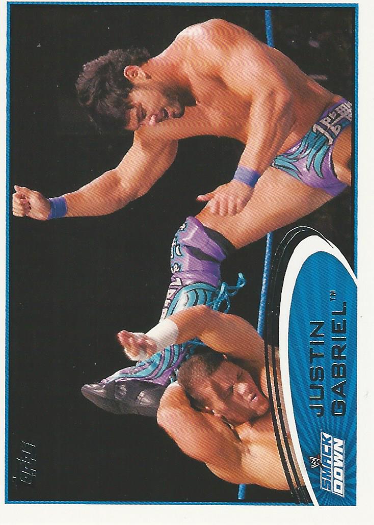 WWE Topps 2012 Trading Card Justin Gabriel No.56