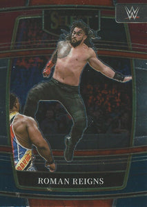 WWE Panini Select Trading Cards 2022 Red/Silver/Blue Roman Reigns No.56