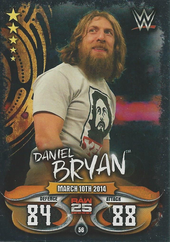 WWE Topps Slam Attax Live 2018 Trading Card Daniel Bryan No.56