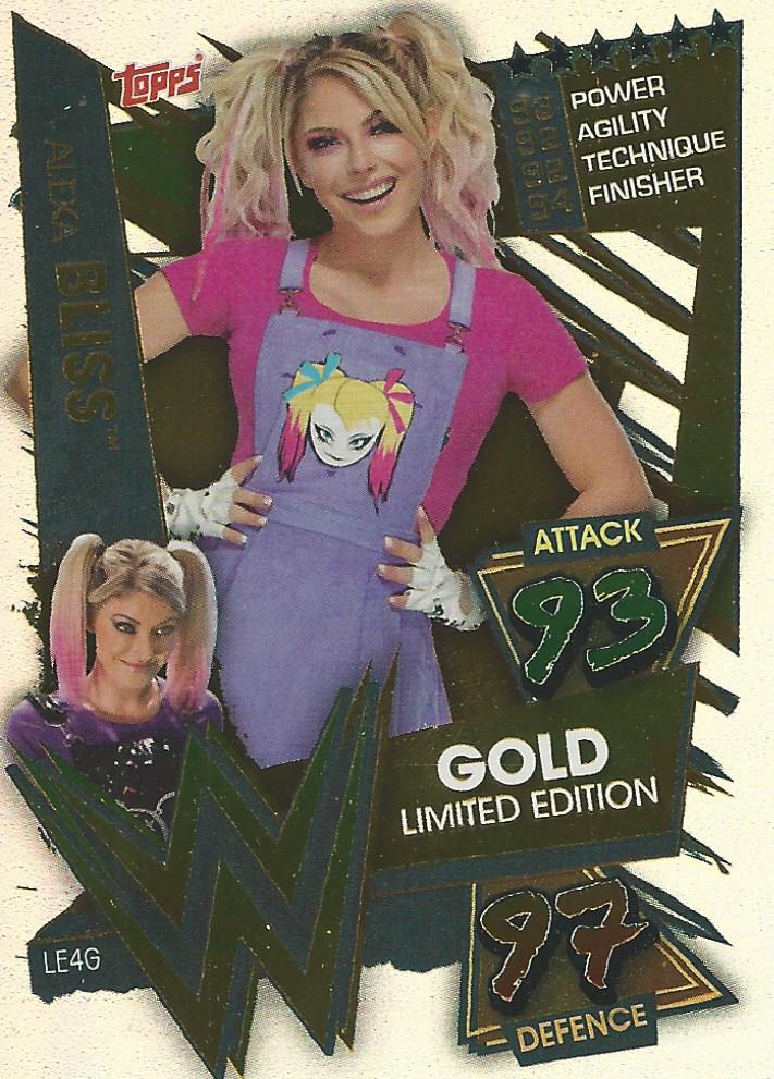 WWE Topps Slam Attax 2021 Trading Card Alexa Bliss LE4G