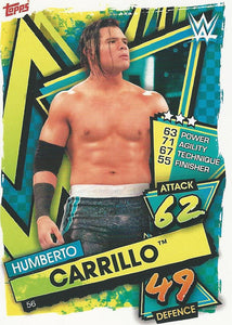 WWE Topps Slam Attax 2021 Trading Card Humberto Carrillo No.56