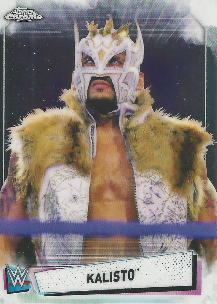 WWE Topps Chrome 2021 Trading Cards Kalisto No.56