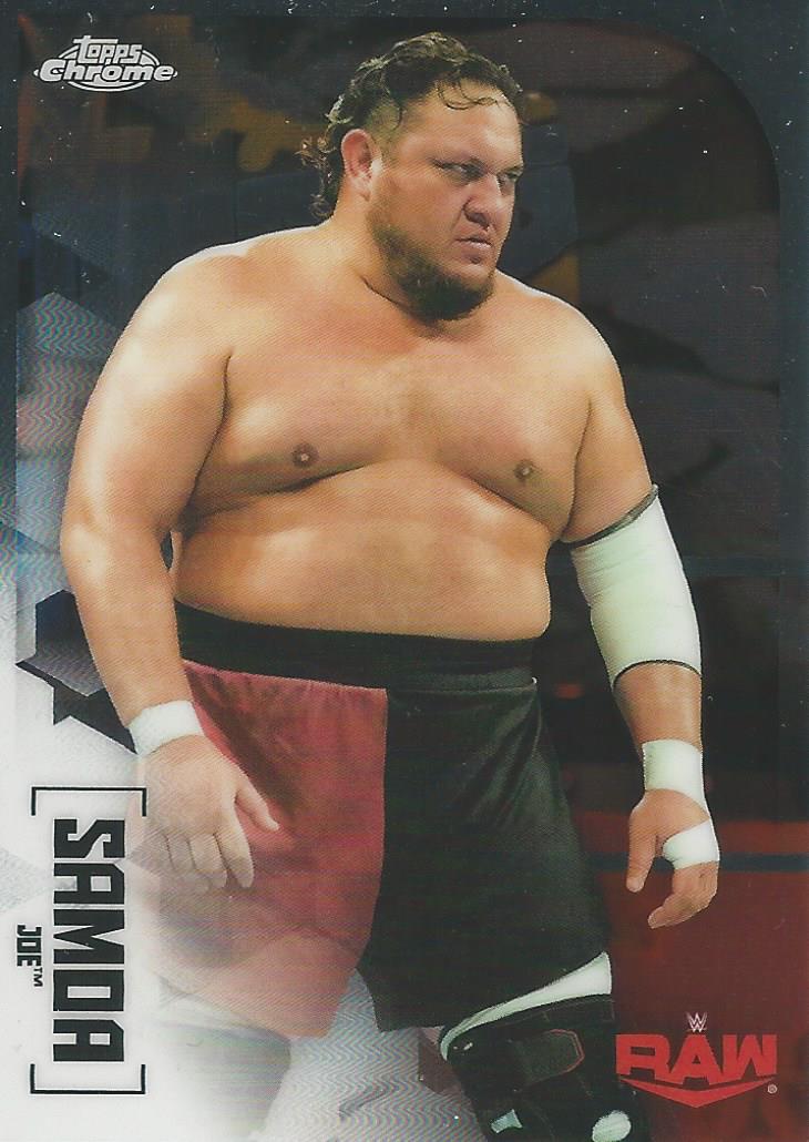 WWE Topps Chrome 2020 Trading Cards Samoa Joe No.56