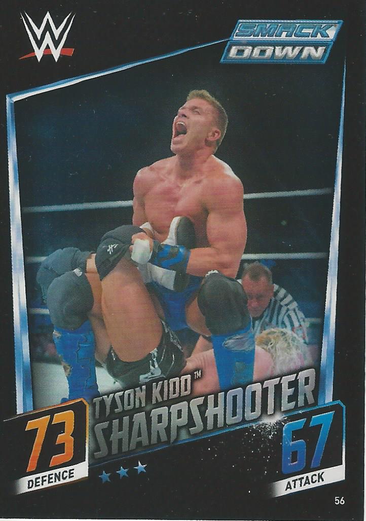 WWE Topps Slam Attax 2015 Then Now Forever Trading Card Tyson Kidd No.56