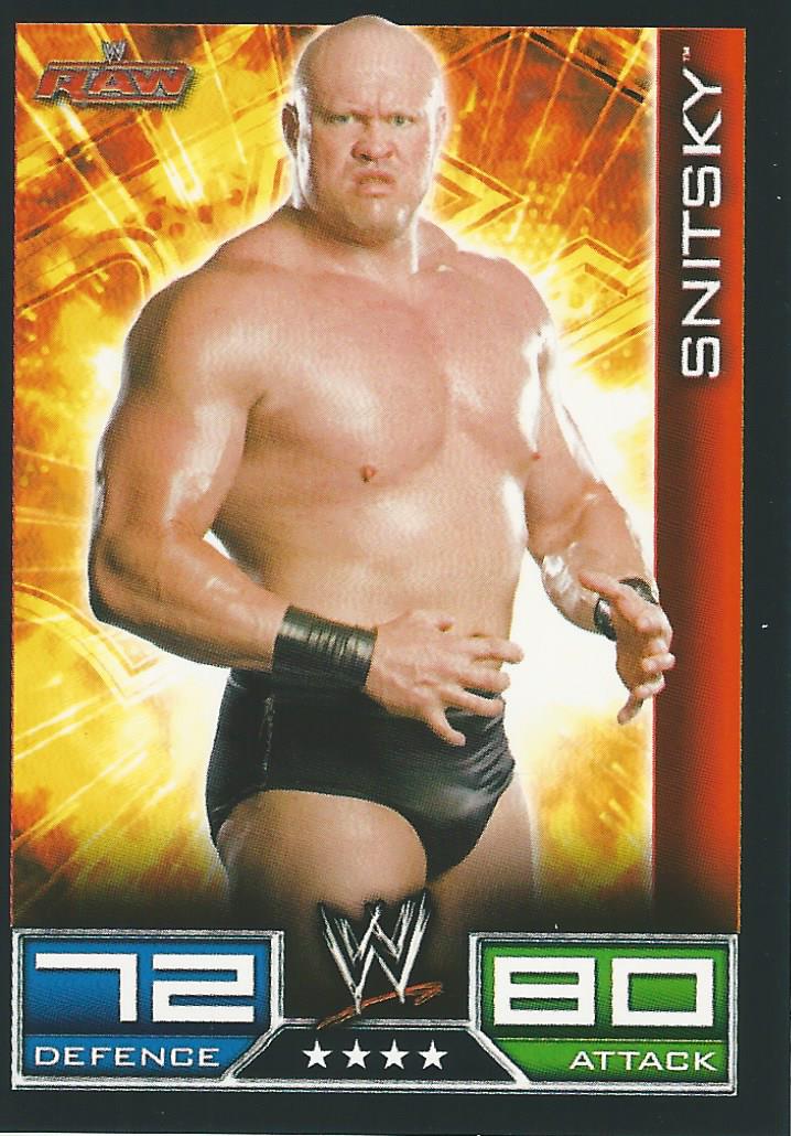 WWE Topps Slam Attax 2008 Trading Cards Snitsky No.56