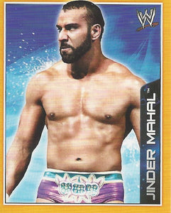 WWE Topps A-Z Sticker Collection 2014 Jinder Mahal No.56