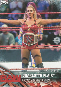 WWE Topps Women Division 2017 Trading Card Charlotte Flair WWE-7