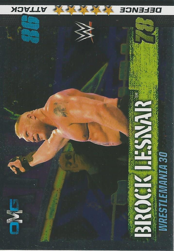 WWE Topps Slam Attax 10th Edition Trading Card 2017 Brock Lesnar No.57