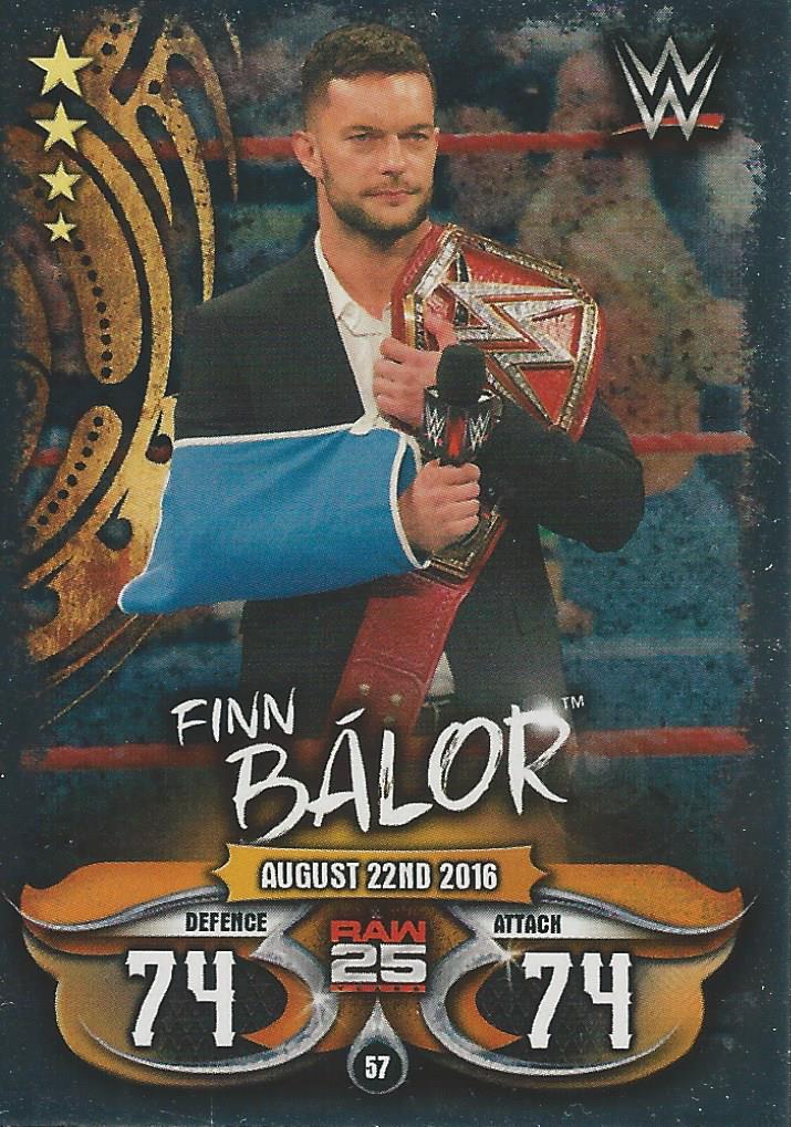 WWE Topps Slam Attax Live 2018 Trading Card Finn Balor No.57