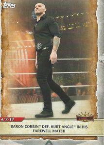 WWE Topps Road to Wrestlemania 2020 Trading Cards Baron Corbin No.57