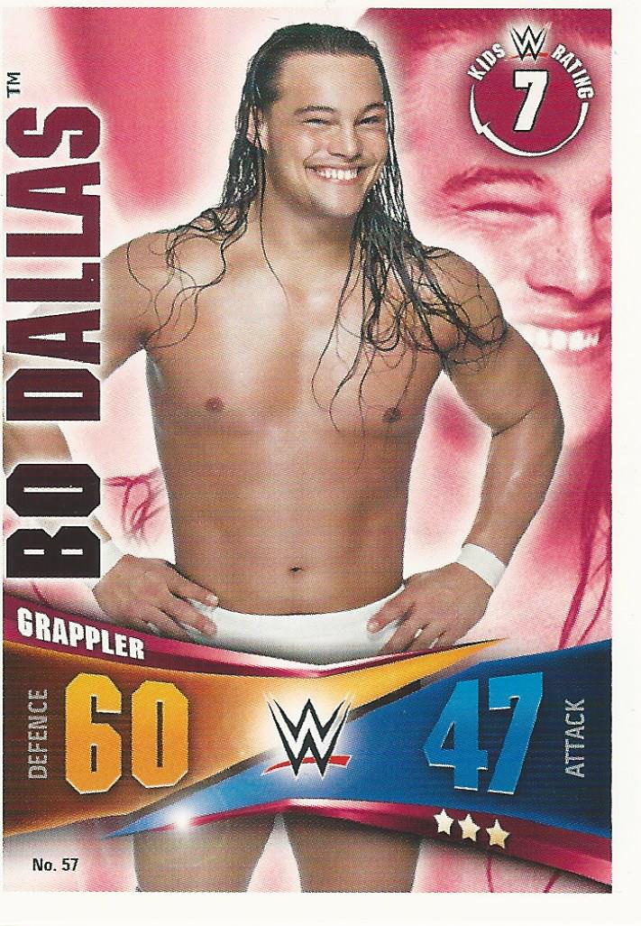 WWE Topps Slam Attax Rivals 2014 Trading Card Bo Dallas No.57