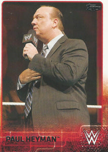 WWE Topps 2015 Trading Card Paul Heyman No.57