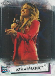 WWE Topps Chrome 2021 Trading Cards Kayla Braxton No.57