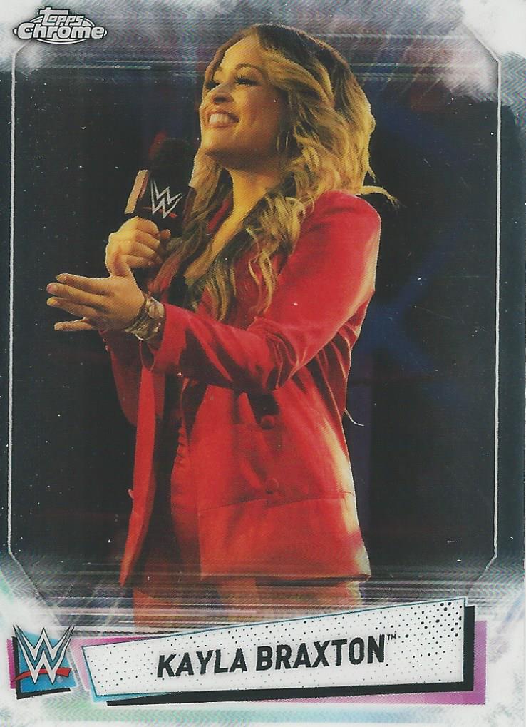 WWE Topps Chrome 2021 Trading Cards Kayla Braxton No.57