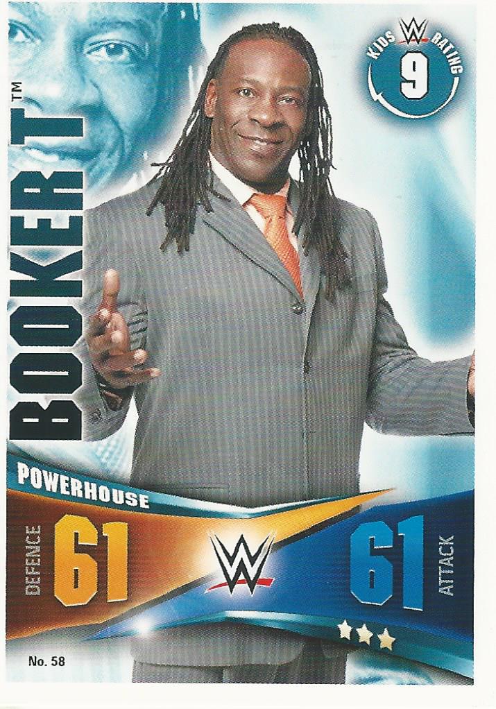 WWE Topps Slam Attax Rivals 2014 Trading Card Booker T No.58