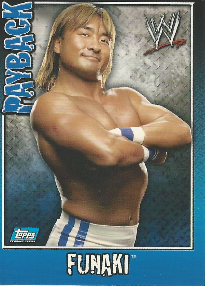 WWE Topps Payback 2006 Trading Card Funaki No.58
