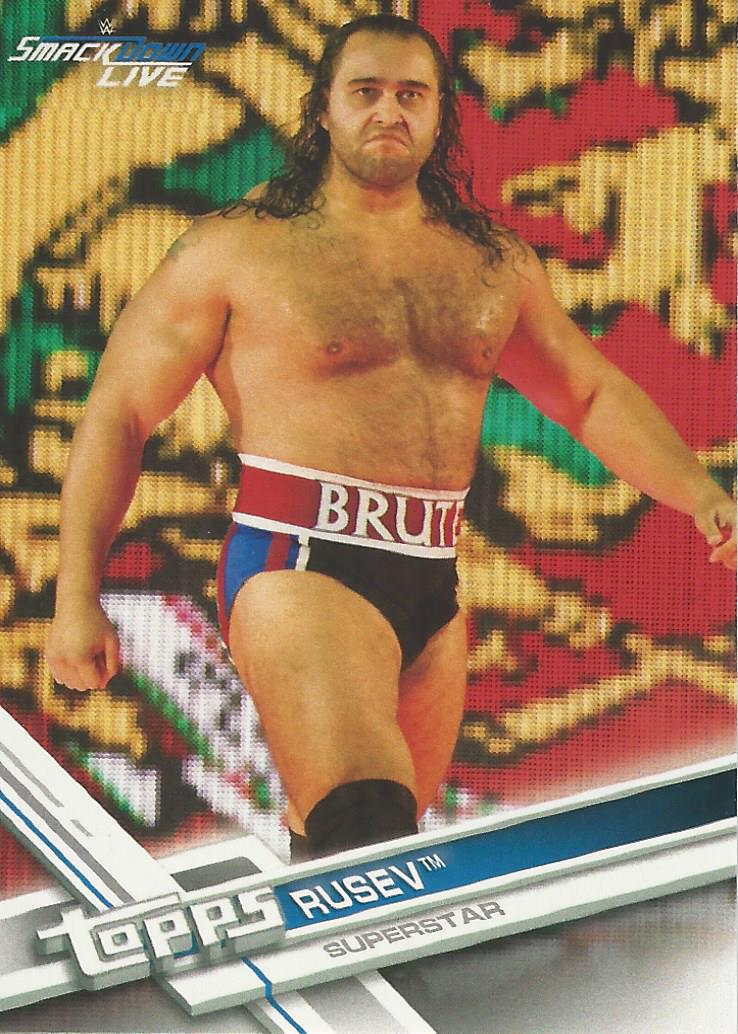 WWE Topps Then Now Forever 2017 Trading Card Rusev No.158