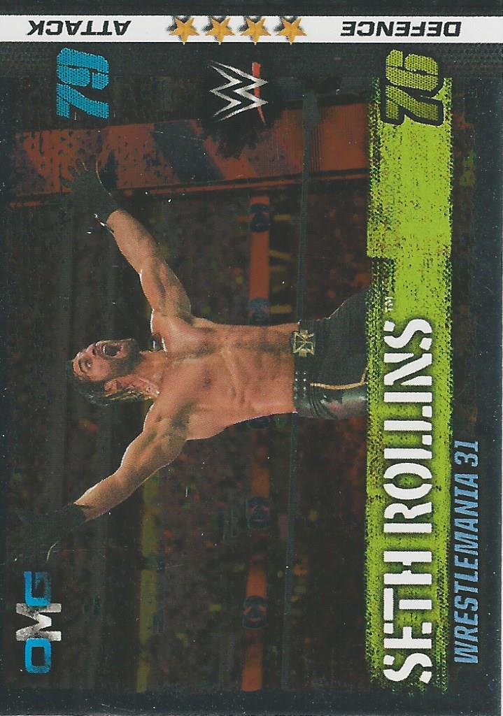 WWE Topps Slam Attax 10th Edition Trading Card 2017 Seth Rollins No.58