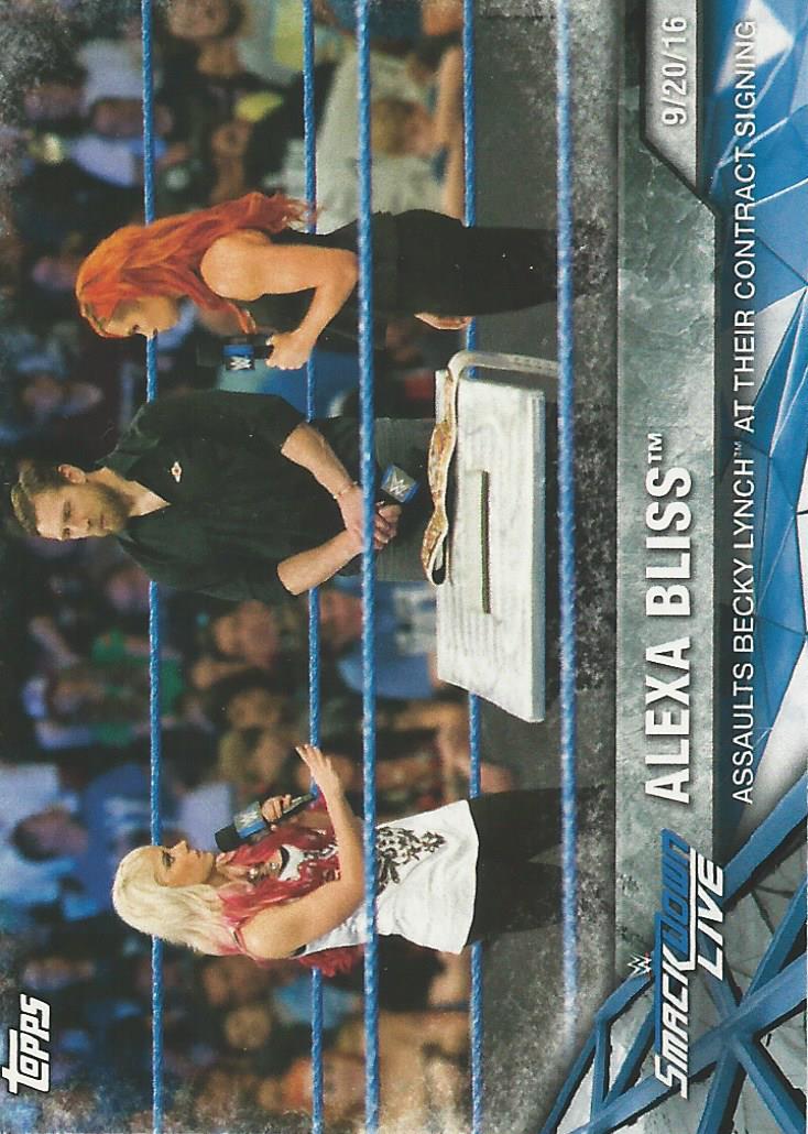 WWE Topps Women Division 2017 Trading Card Alexa Bliss WWE-8