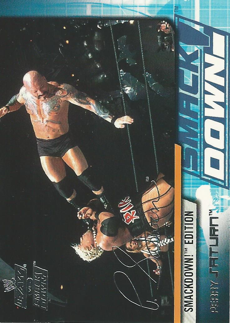 WWE Fleer Raw vs Smackdown Trading Card 2002 Perry Saturn No.58